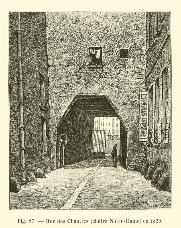 Rue des Chantres, Notre-Dame kolostor, 1820-ban alkotó: French School