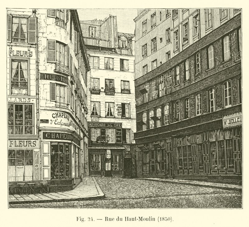 Upper Moulin Street, 1850 alkotó: French School