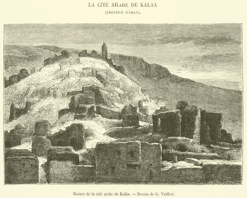 Kalaa arab város romjai (metszet) alkotó: French School