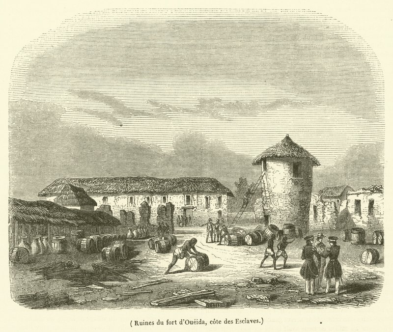 Az Oueida erőd romjai, cote des Esclaves (metszet) alkotó: French School