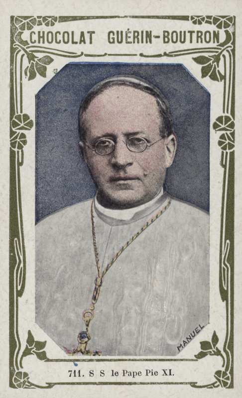 S S le Pape Pie XI (színes fotó) alkotó: French School
