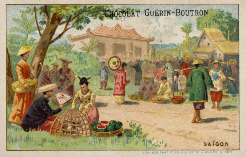 Saigon (kromolit) alkotó: French School