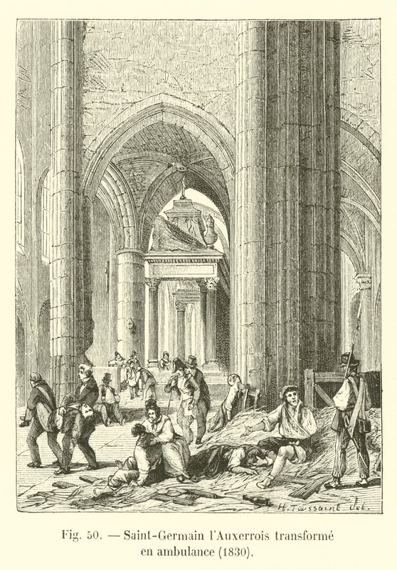 A Saint-Germain lAuxerrois mentőautóvá alakult, 1830 alkotó: French School