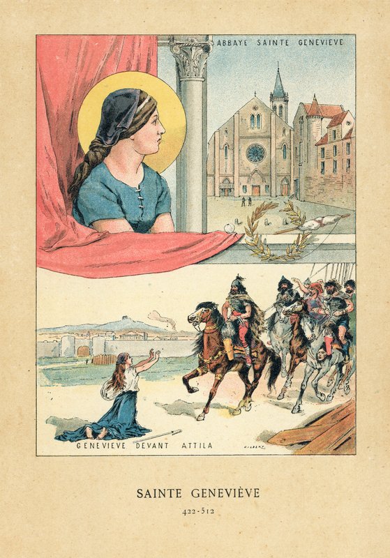 Szent Genevieve alkotó: French School