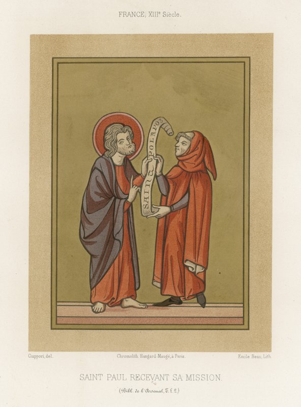 Szent Pál fogadja küldetését alkotó: French School