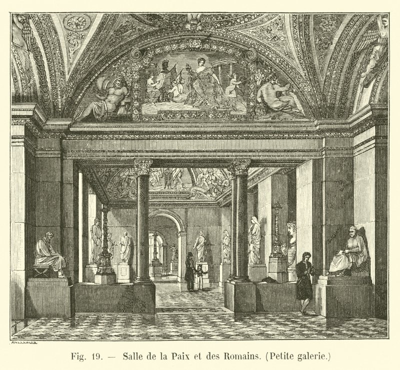 A béke és a rómaiak csarnoka, Kisgaléria alkotó: French School