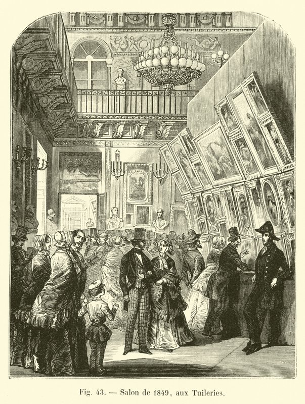 1849-es szalon a Tuileriákban alkotó: French School