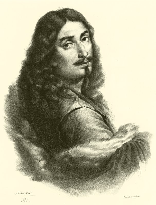 Salvator Rosa, portré (metszet) alkotó: French School