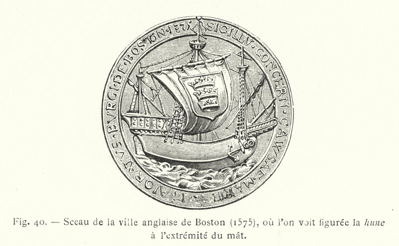 Boston angol város pecsétje alkotó: French School