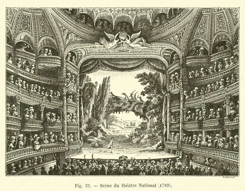 Nemzeti Színház, 1789 alkotó: French School