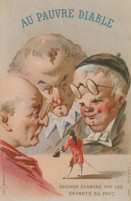 Jelenet a Gullivers utazásokból alkotó: French School