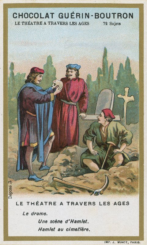Jelenet a Hamletből, William Shakespeare alkotó: French School
