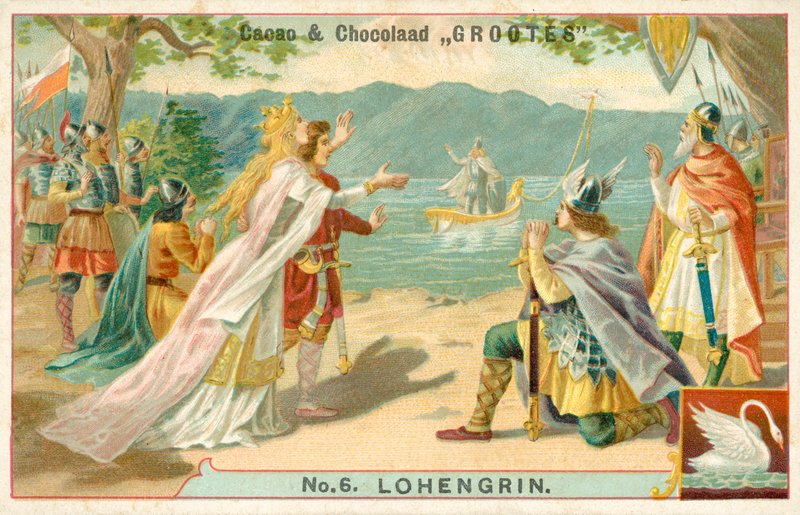 Jelenet Richard Wagner Lohengrin című operájából (chromolitho) alkotó: French School