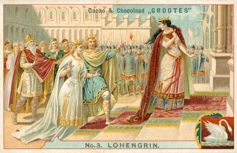 Jelenet Richard Wagner Lohengrin című operájából (chromolitho) alkotó: French School