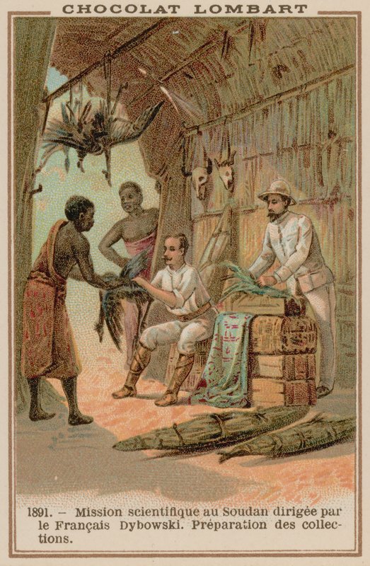 Tudományos expedíció Szudánba Jean Dybowski francia agronómus vezetésével, 1891 alkotó: French School