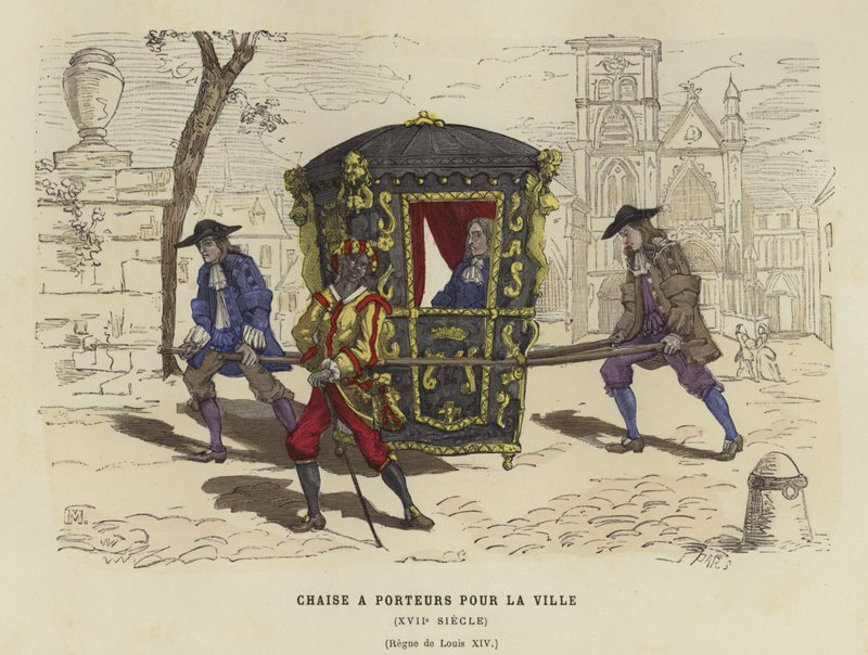 Szedán szék városi használatra, XIV. Lajos francia uralkodása, 17. század alkotó: French School