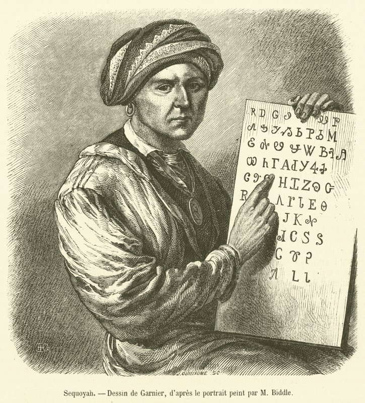 Sequoyah (metszet) alkotó: French School