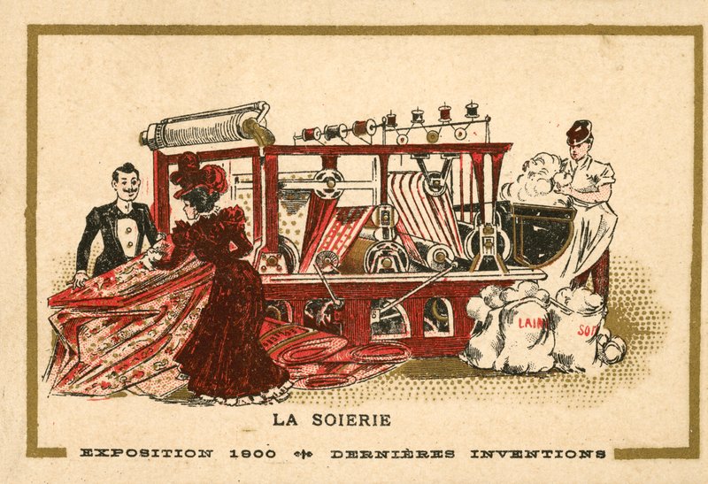 Selyemkészítés (chromolitho) alkotó: French School