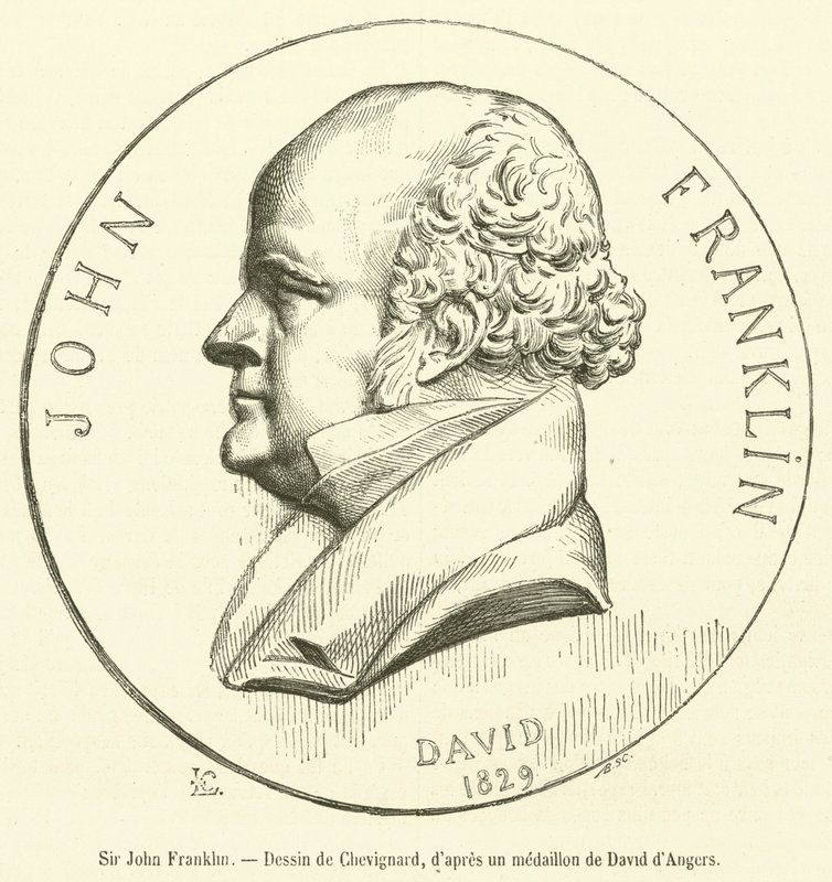 Sir John Franklin (metszet) alkotó: French School