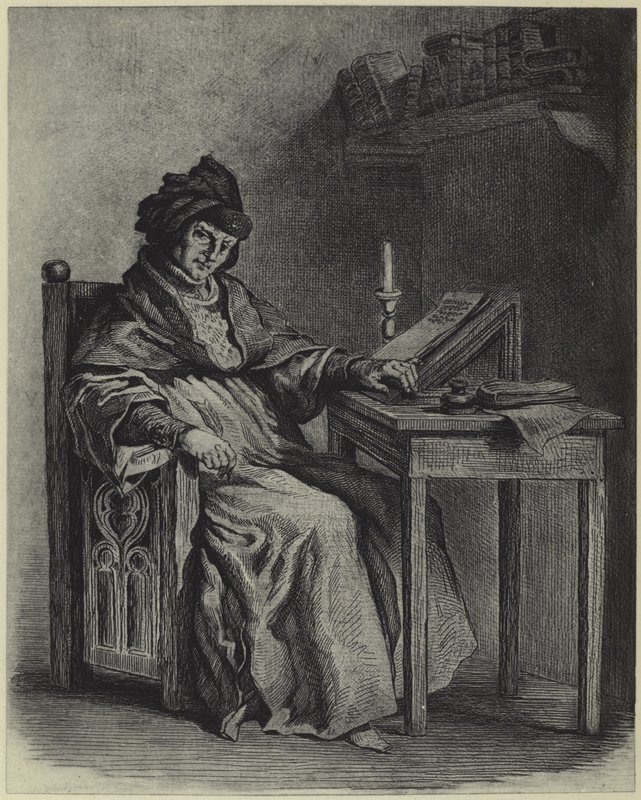 Sir John Froissart (fotogravír) alkotó: French School