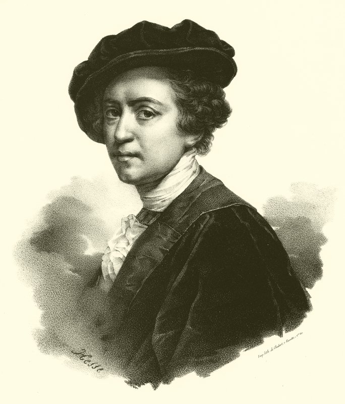 Sir Joshua Reynolds, portré (metszet) alkotó: French School