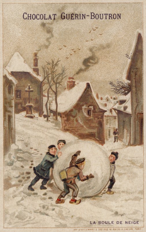 Hógolyó (chromolitho) alkotó: French School