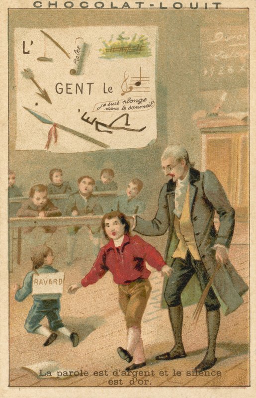 A beszéd ezüst, a csend arany alkotó: French School