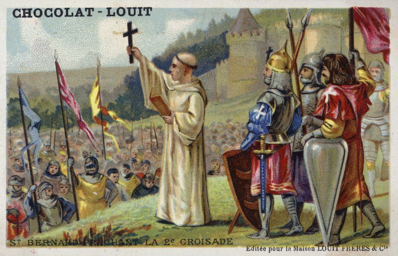 Szent Bernát a második keresztes hadjáratot prédikálja, 1146 alkotó: French School