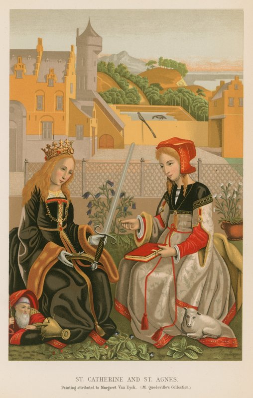Szent Katalin és Szent Ágnes alkotó: French School