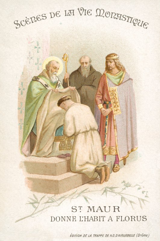 Szent Maurus megszokta Florust (chromolitho) alkotó: French School