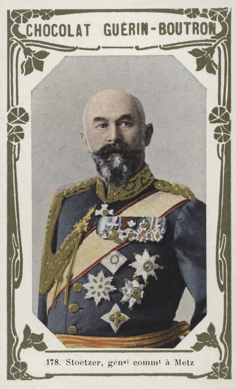 Stoetzer, a Metz tábornok parancsnoka (színes fotó) alkotó: French School