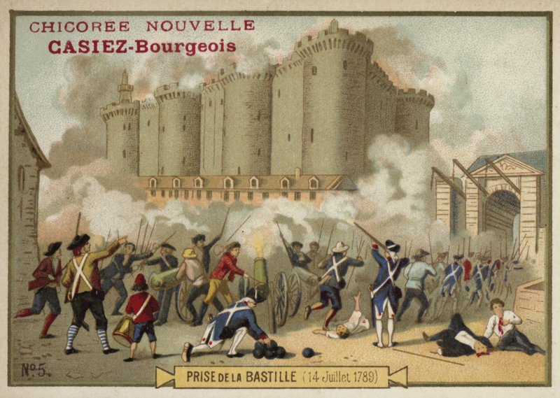 A Bastille megtámadása, Párizs, 1789. július 14 alkotó: French School