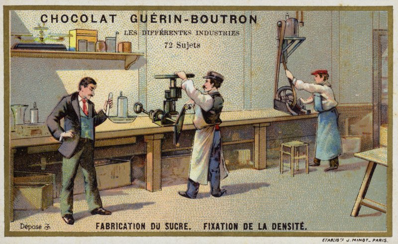Cukorgyártás. A sűrűség rögzítése (chromolitho) alkotó: French School