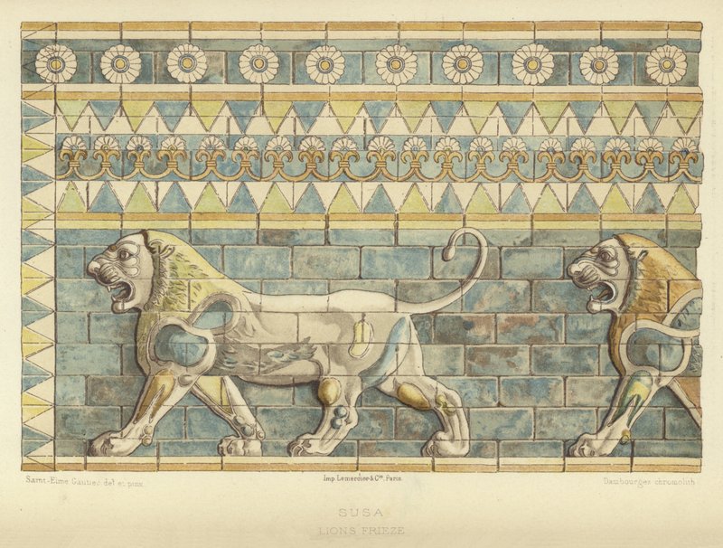 Susa, Lions Frieze alkotó: French School