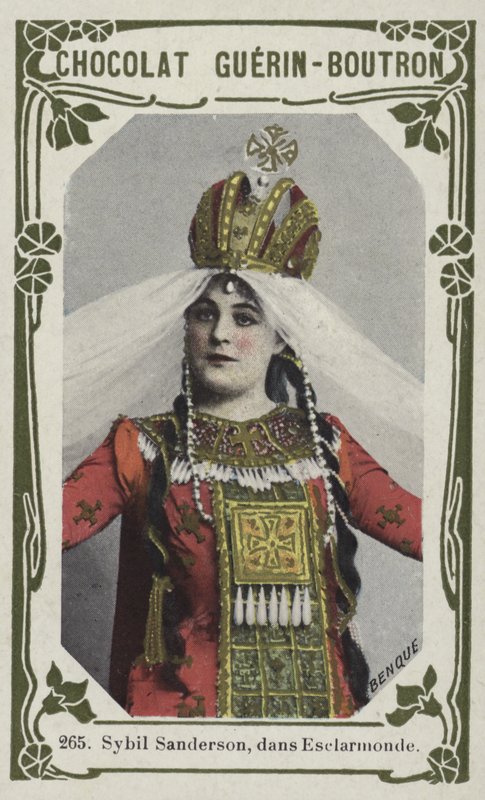 Sybil Sanderson, dans Esclarmonde (színes fotó) alkotó: French School