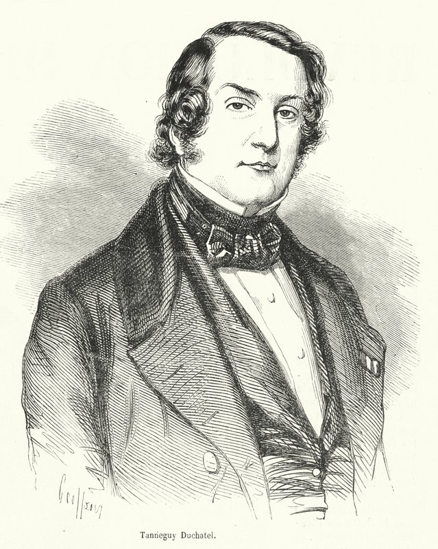 Tanneguy Duchatel francia politikus és belügyminiszter, aki az 1848-as francia februári forradalomban vesztette el hivatalát alkotó: French School