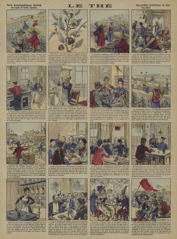 Tea (színes lito) alkotó: French School