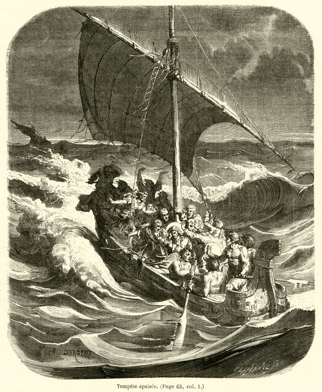 Tempete apaisee (metszet) alkotó: French School