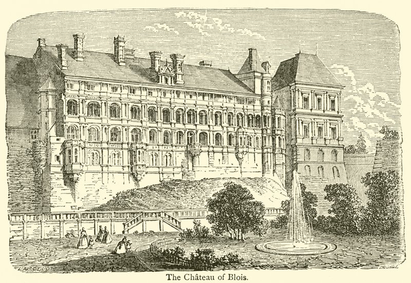 The Chateau of Blois (metszet) alkotó: French School