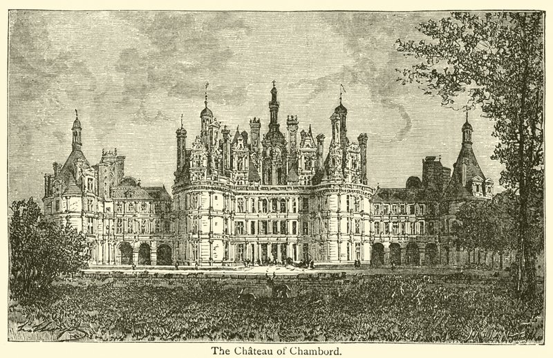Chambord kastélya (metszet) alkotó: French School