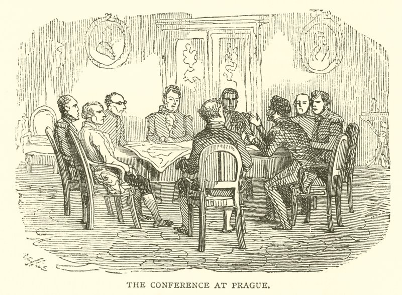 A prágai konferencia (metszet) alkotó: French School