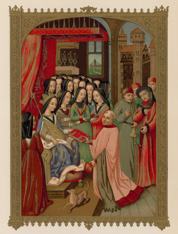 Anjou Mária udvara, VII. Károly felesége alkotó: French School