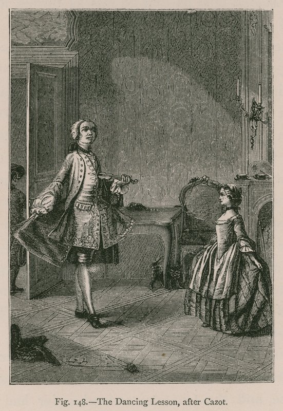 A tánclecke Cazot után alkotó: French School
