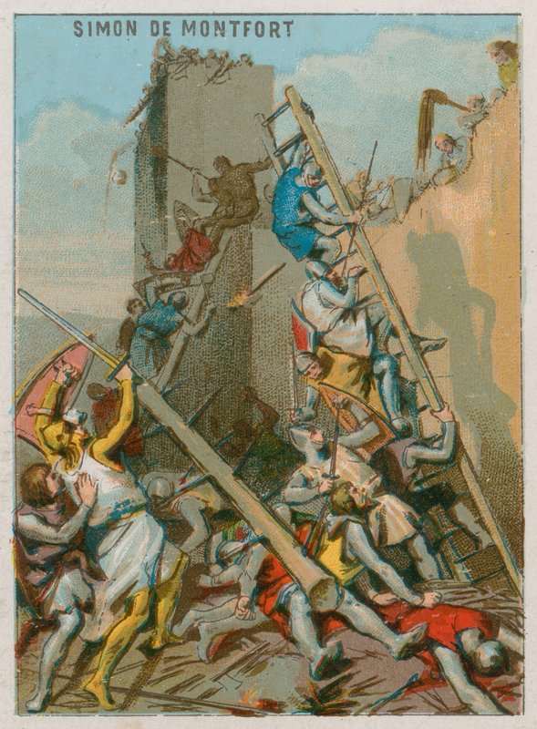 Simon de Montfort halála alkotó: French School