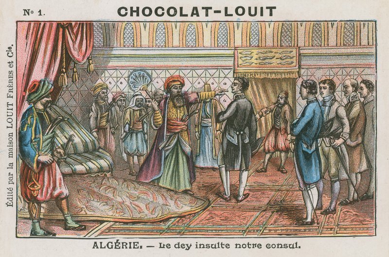 Az Algír Dey sértegeti Algériát, a francia konzult alkotó: French School