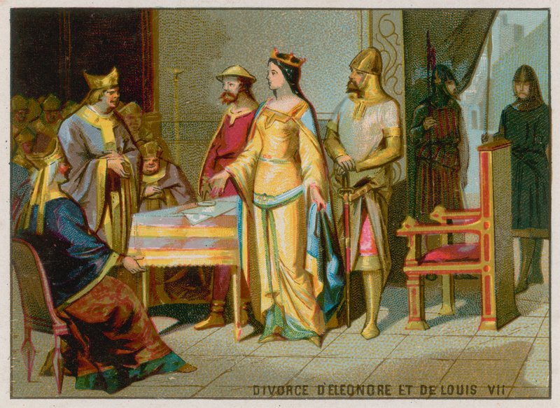 Aquitániai Eleanor és VII. Lajos válása alkotó: French School