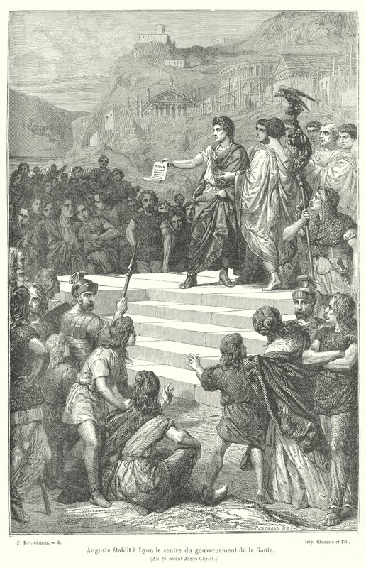 Augustus császár létrehozta Római Gallia közigazgatási központját Lugdunumban (Lyon) alkotó: French School