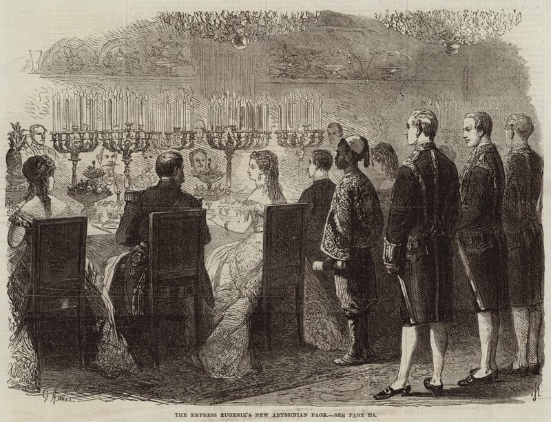 Eugenie császárné új abesszin lapja (metszet) alkotó: French School