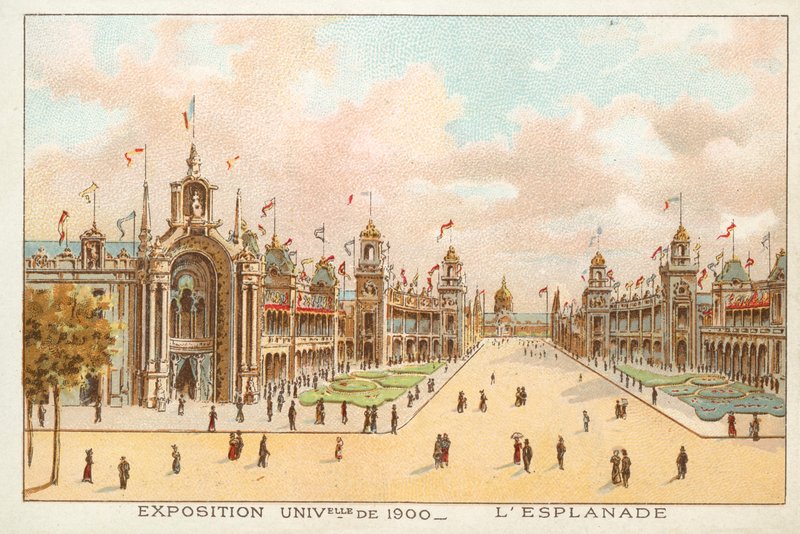 The Esplanade, Exposition Universelle 1900, Párizs (chromolitho) alkotó: French School