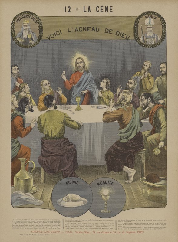 Az Eucharisztia (színes litó) alkotó: French School